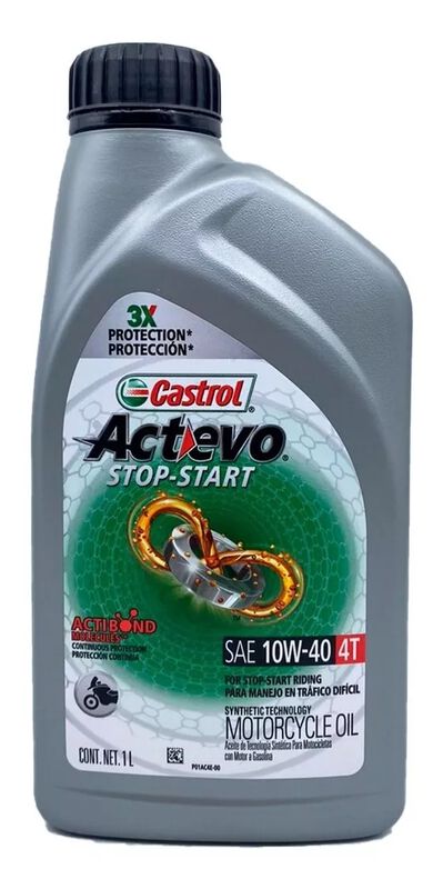 Aceite Castrol Motocicletas Actevo 10w-40 4t 0.... image number null