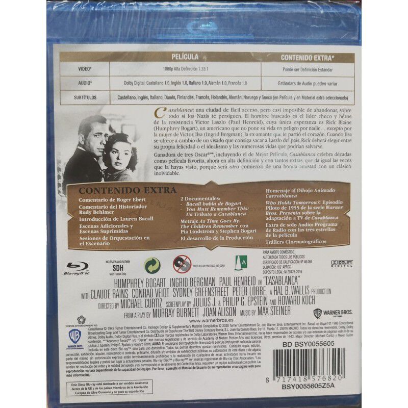 Casablanca - Edici&oacute;n 60 Aniversario [blu-ray] image number null