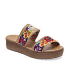 Mora Tierra Sandalia para mujer beige multicolor