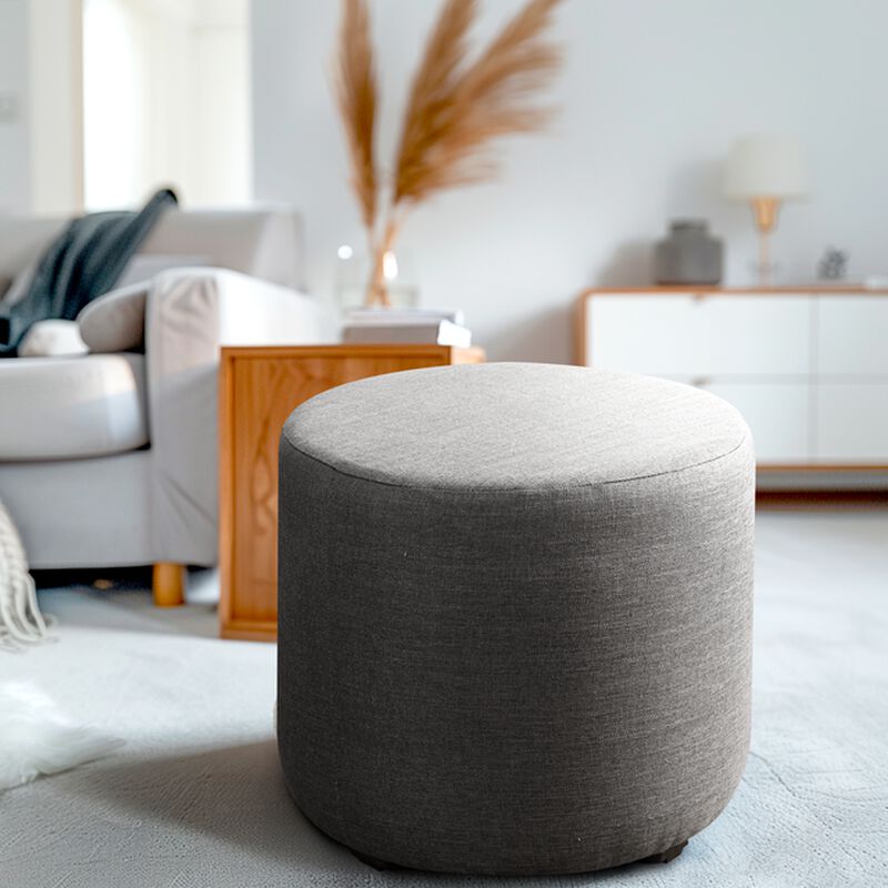 Banco Taburete Decorativo Bora Gris Cenizo Atla... image number null