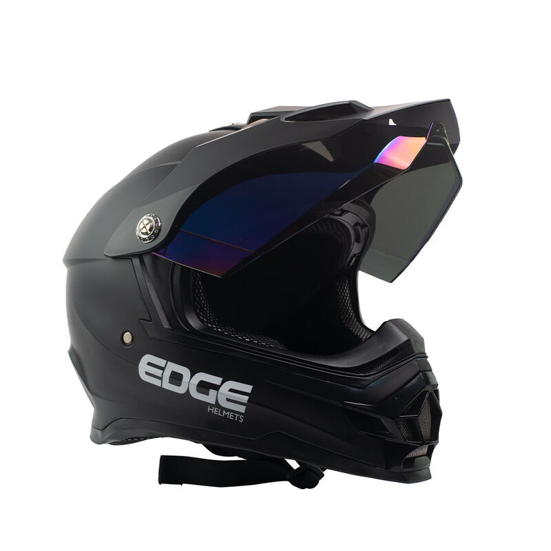 Casco Integral Moto Cross K4 Edge Solido Certif... image number null