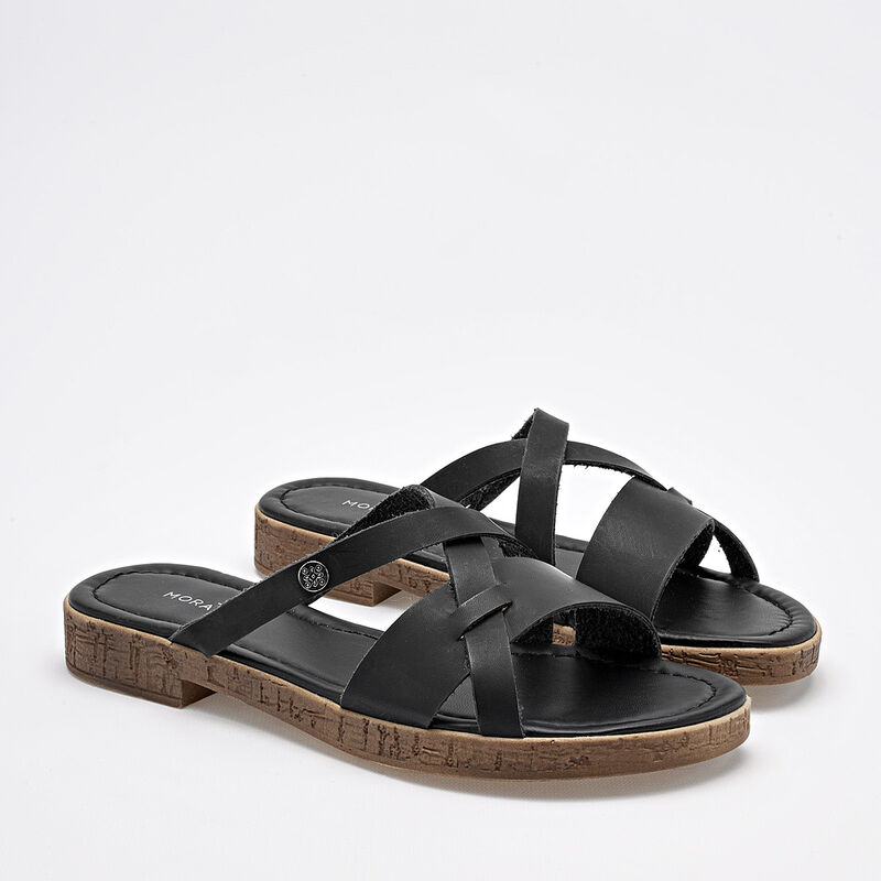 Mora Tierra Sandalia para mujer negro image number null
