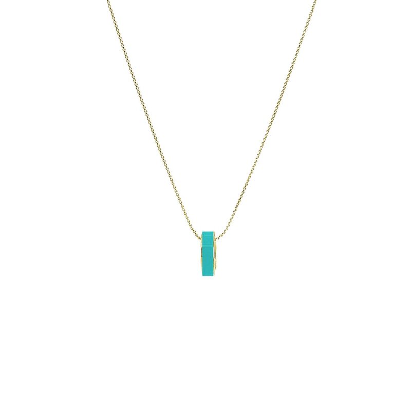 COLLAR DE CIRCULO WEWA COLOR TURQUESA image number null