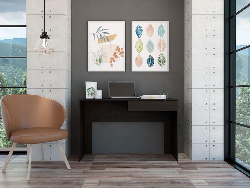 Escritorio Mantis, Wengue, Con Un Caj&oacute;n Organiz... image number null