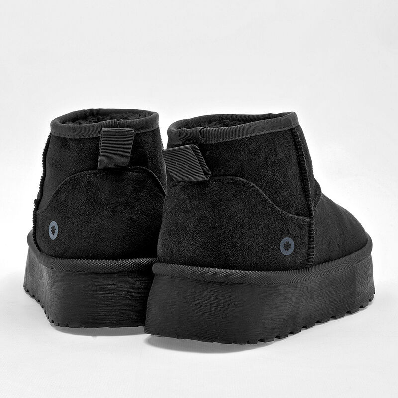 Moramora Bota con peluche para mujer negro image number null