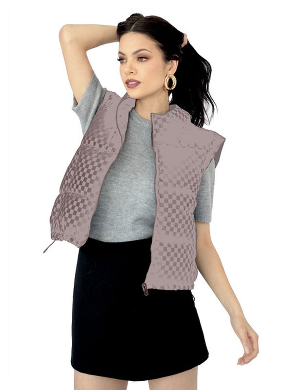 Chaleco Capitonado Corto Gorro Desmontable Dora... image number null