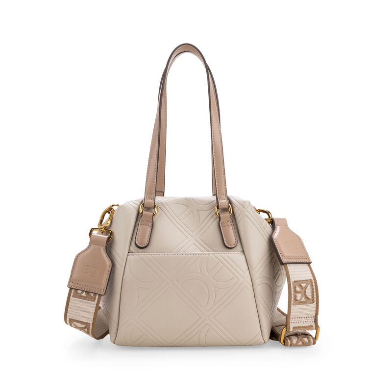 Bolsa Tote Chica Con Monedero Color Camel image number null