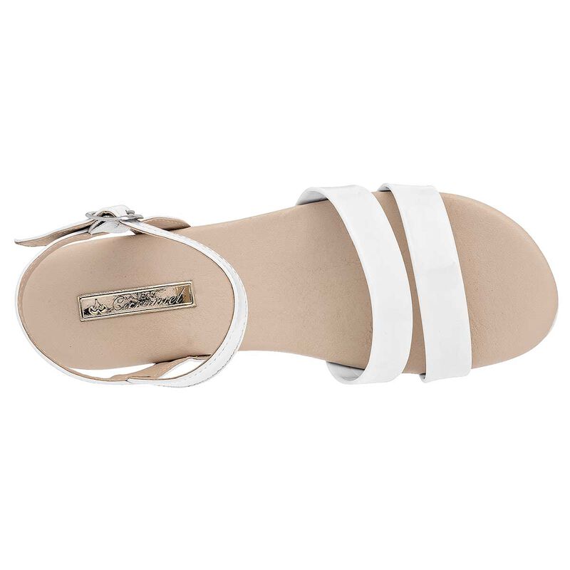 Caramel Sandalia Con Cu&ntilde;a Para Mujer Blanco Cod... image number null