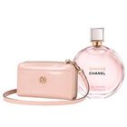 Kit Billetera Cloe De Cierre Rosa + Perfume Chanel Chance Tendre Edp 100 Ml Dama