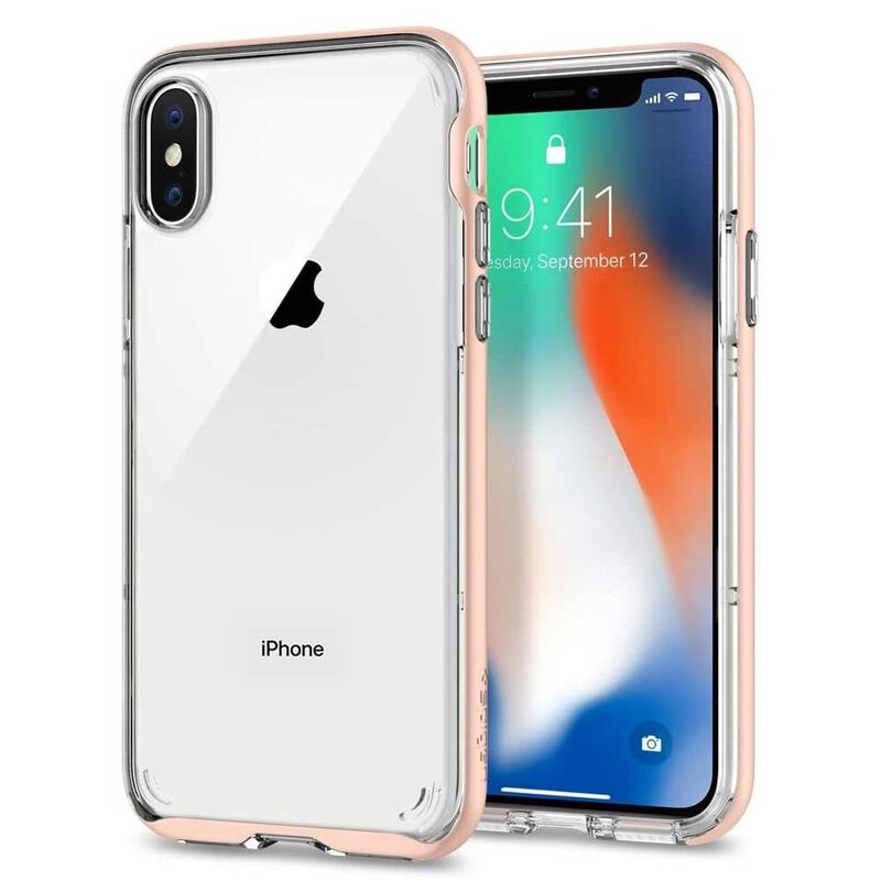 Funda SPIGEN para iPhone X y Xs Neo Hybrid Rose... image number null