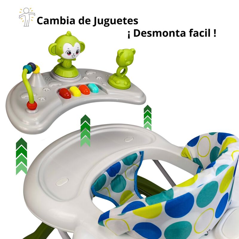 Andadera Regulable 4 Alturas Con Juguetero Inte... image number null