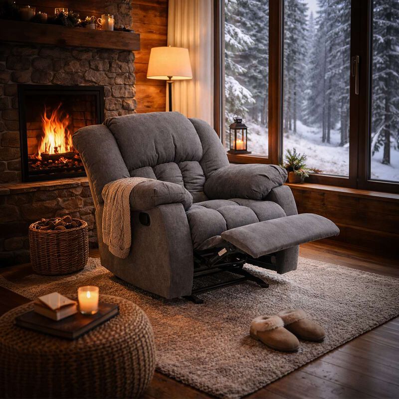 Reclinable Mecedora Srtb-220 Greco Con Palanca ... image number null