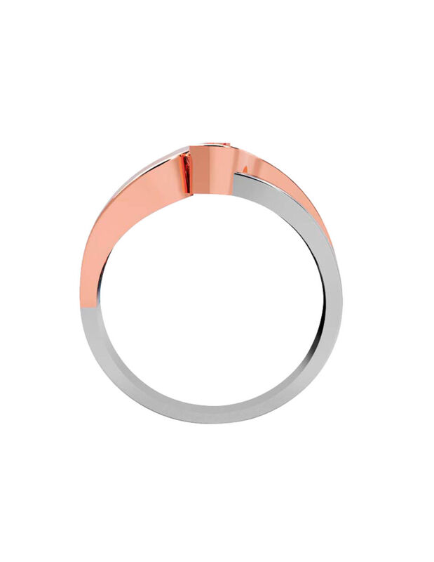 Anillo de Compromiso de 14K con Diamante de Lab... image number null