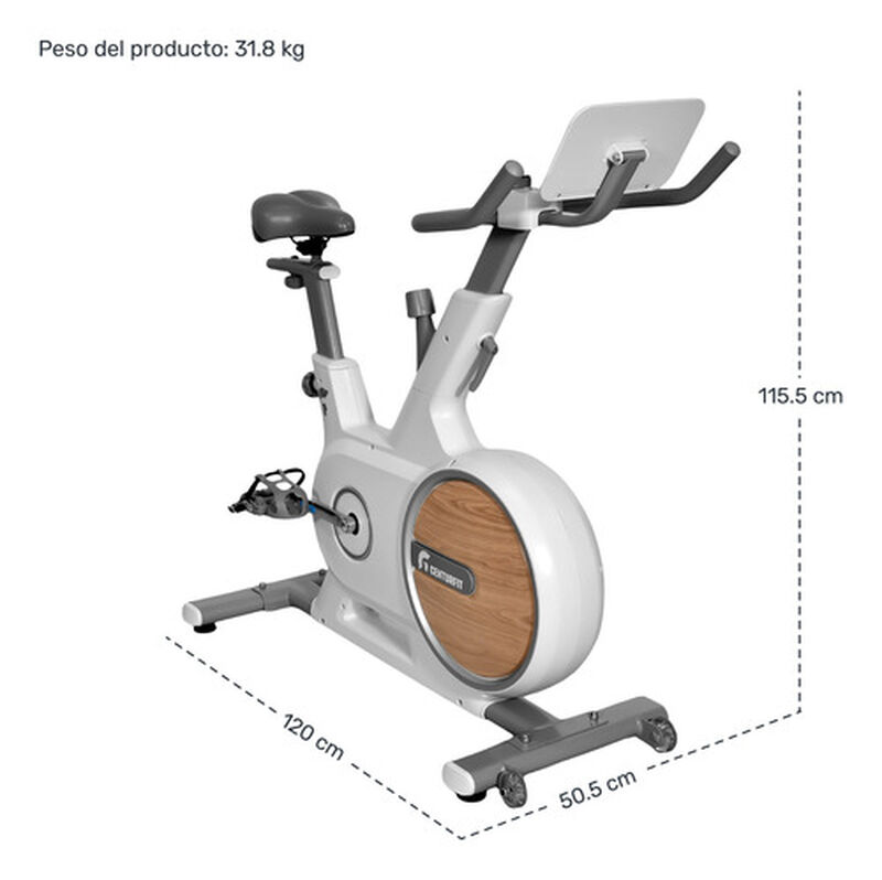 Bicicleta Spinning Magn&eacute;tica Est&aacute;tica Disco De ... image number null