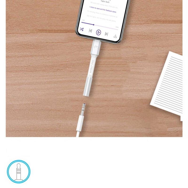 Cable MYBAT adaptador de USB C a Audio Jack 3.5... image number null