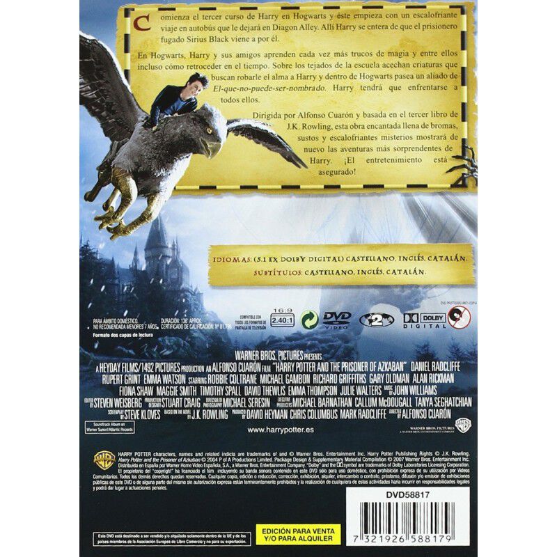 Harry Potter: El Prisionero De Azkaban [dvd] (2... image number null