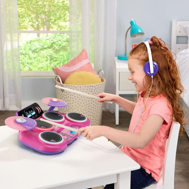Tambor Pad Vtech Kidi Star Pink Con 20 Sonidos ... image number null