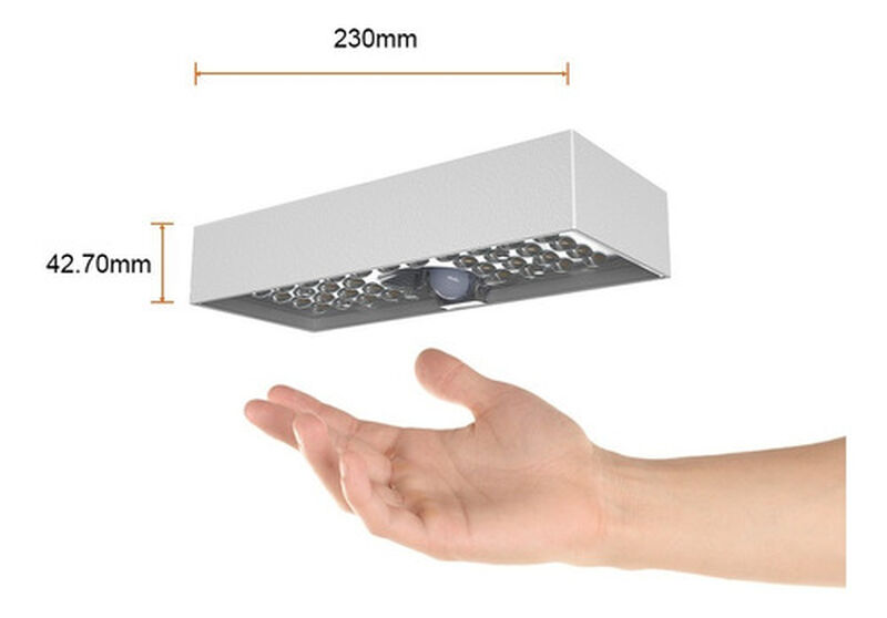 L&aacute;mpara Solar Arbotante Led 6 W Luz De D&iacute;a Sens... image number null