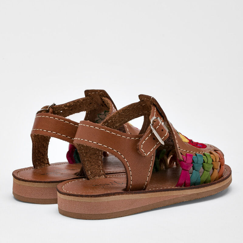 Mora Tierra Sandalia para ni&ntilde;a camel multicolor image number null