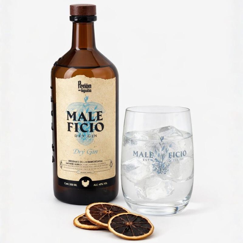 Kit Ginebra Dry Maleficio 500ml Vaso C&iacute;tricos D... image number null