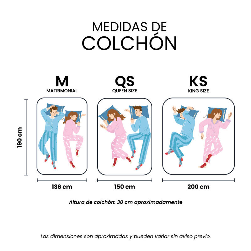 Colch&oacute;n Queen Size Dover +Almohada 2 Trinity image number null