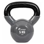 Pesa Rusa Kettlebell 5 Kg Recubrimiento Pvc Hierro Fundido Gris Centurfit