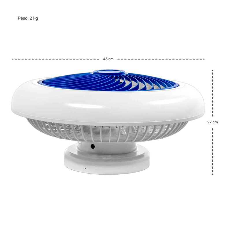 Ventilador Techo Inteligente Lampara Led 18  Co... image number null