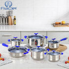 Batería de Cocina Omania Azul Fraciel Acero Inoxidable Inducción