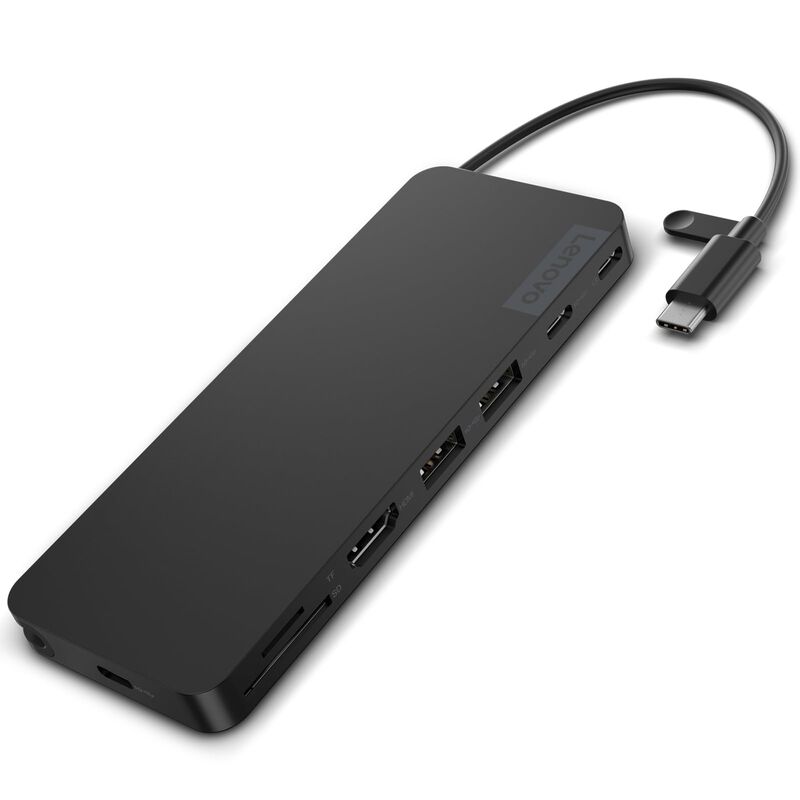 Dock Lenovo Usb-c Slim Travel, 8 Puertos, 65 W,... image number null