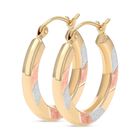Arracadas De Oro Florentino 14k (18 Mm Aprox)