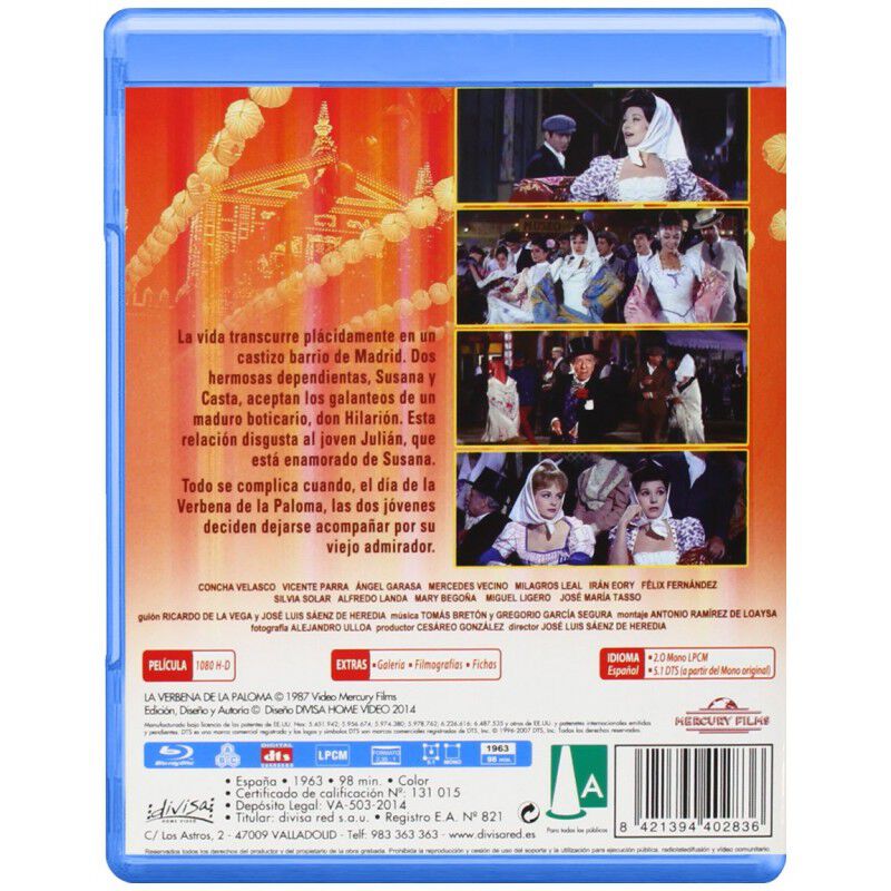 La verbena de la paloma (1963) [Blu-ray] image number null