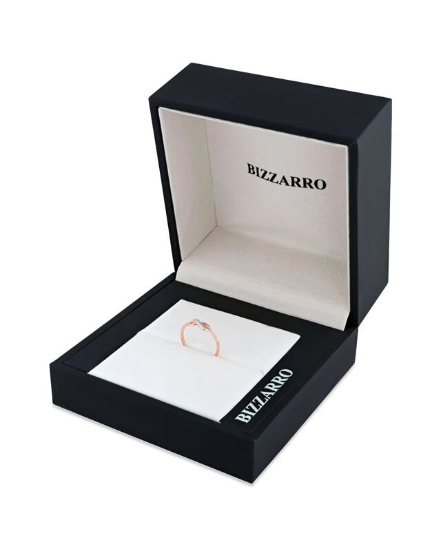 Anillo Con Forma De Infinito De Oro Rosa 14k Co... image number null