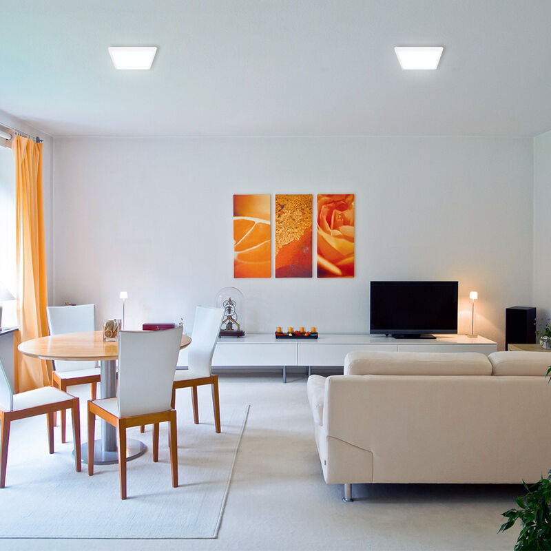 Lampara Sobreponer Techo Blanco 20w Luz D&iacute;a 20p... image number null