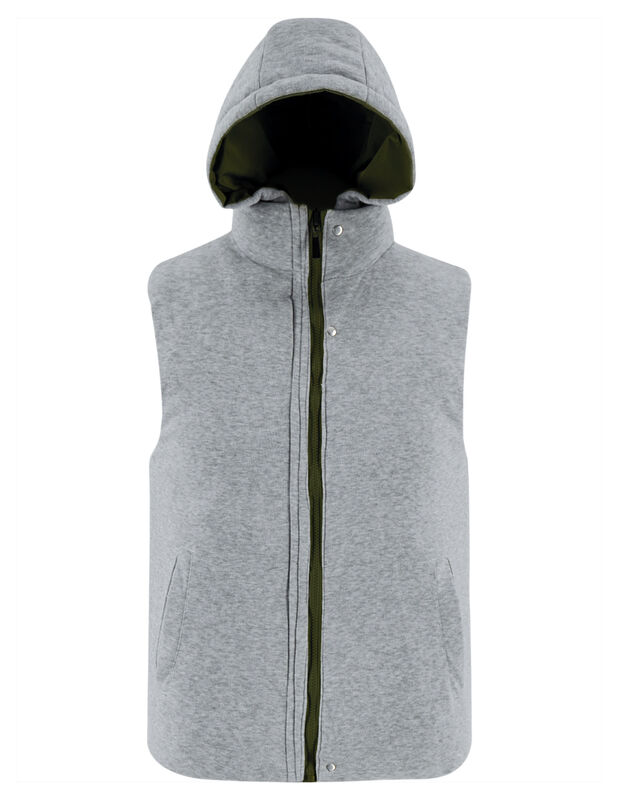 Chaleco Caballero Casual Reversible Con Capucha... image number null