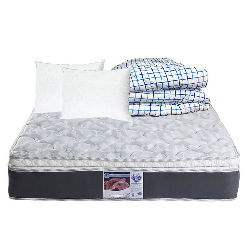 Colch&oacute;n Matrimonial Spring Air Marte +  2 Almoh... image number null