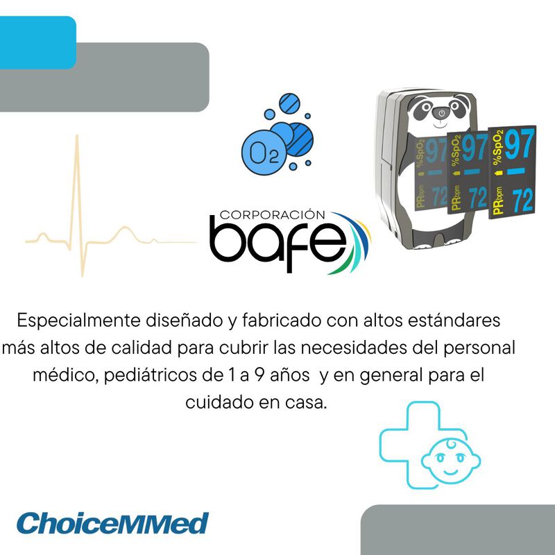 Ox&iacute;metro Digital de Pulso ChoiceMMed Pedi&aacute;trico... image number null