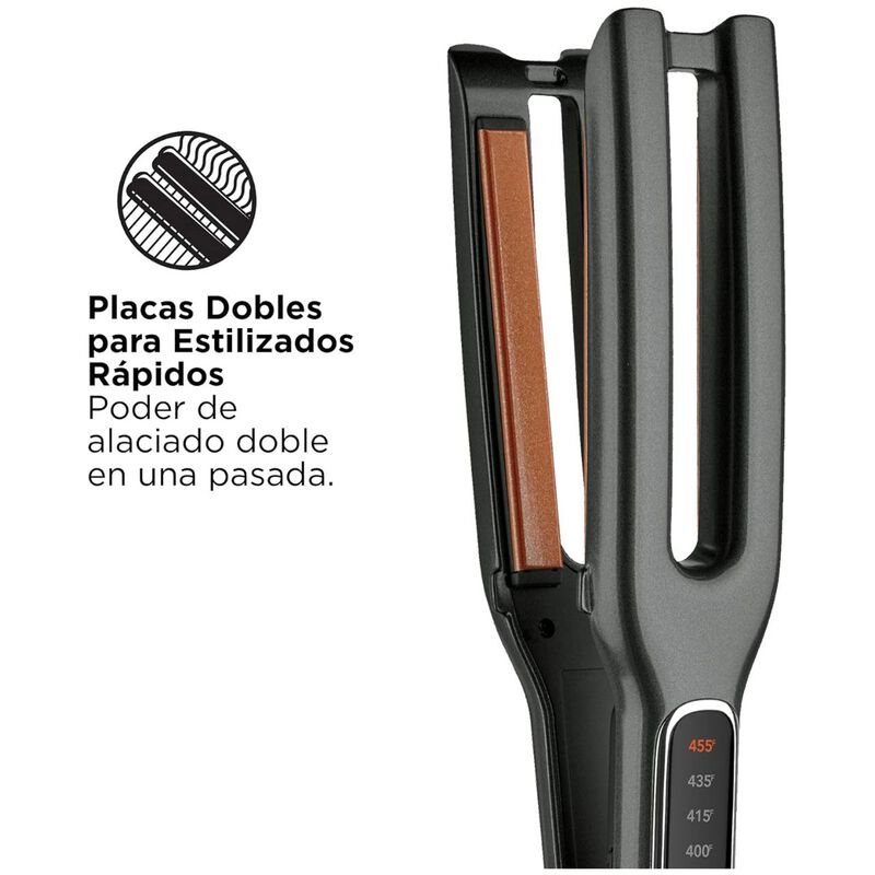 Alaciadora Doble Placa De Cer&aacute;mica Modelo RVST2... image number null