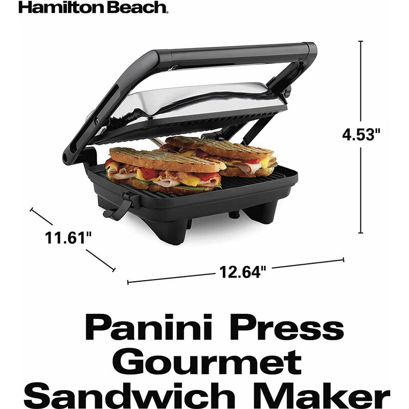 Parrilla Para Paninis Gourmet Hamilton Beach 25... image number null