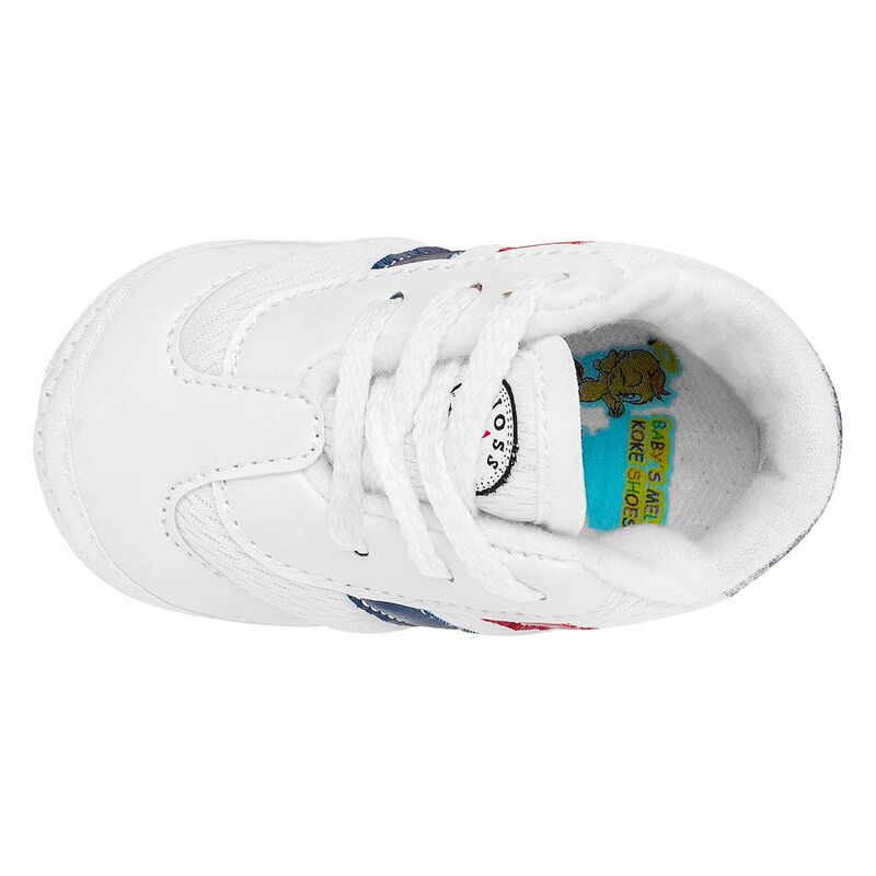 Willis Tenis para beb&eacute; ni&ntilde;o blanco marino rojo image number null