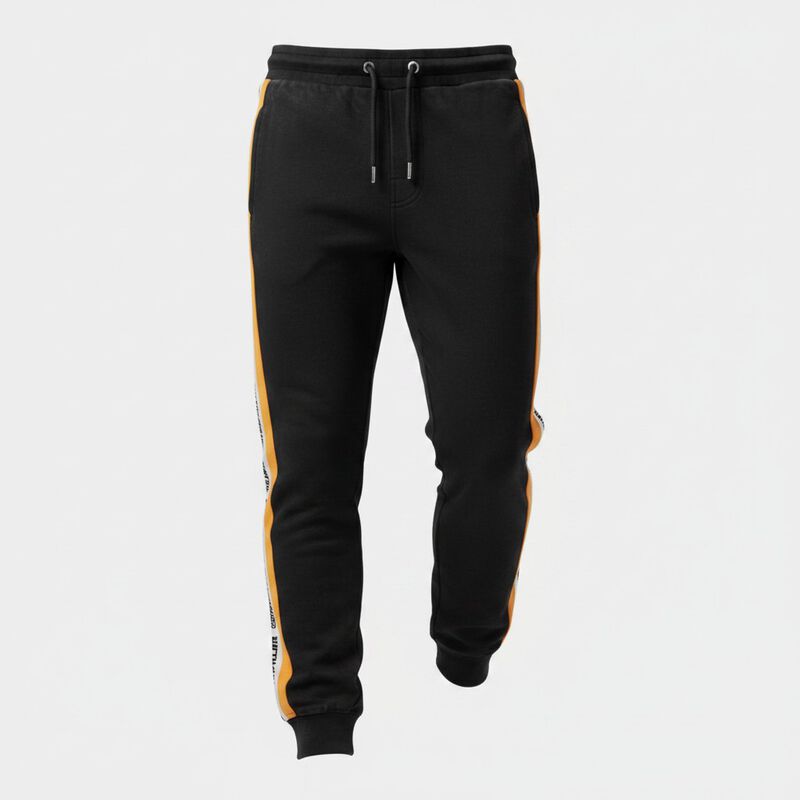 Pants Jogger Cat Hombre Negro Franjas Amarillas... image number null