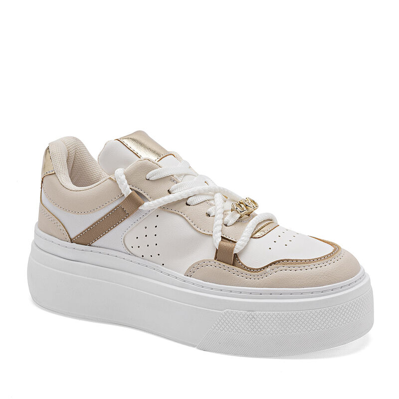 Moramora Tenis urbano para mujer blanco latte o... image number null