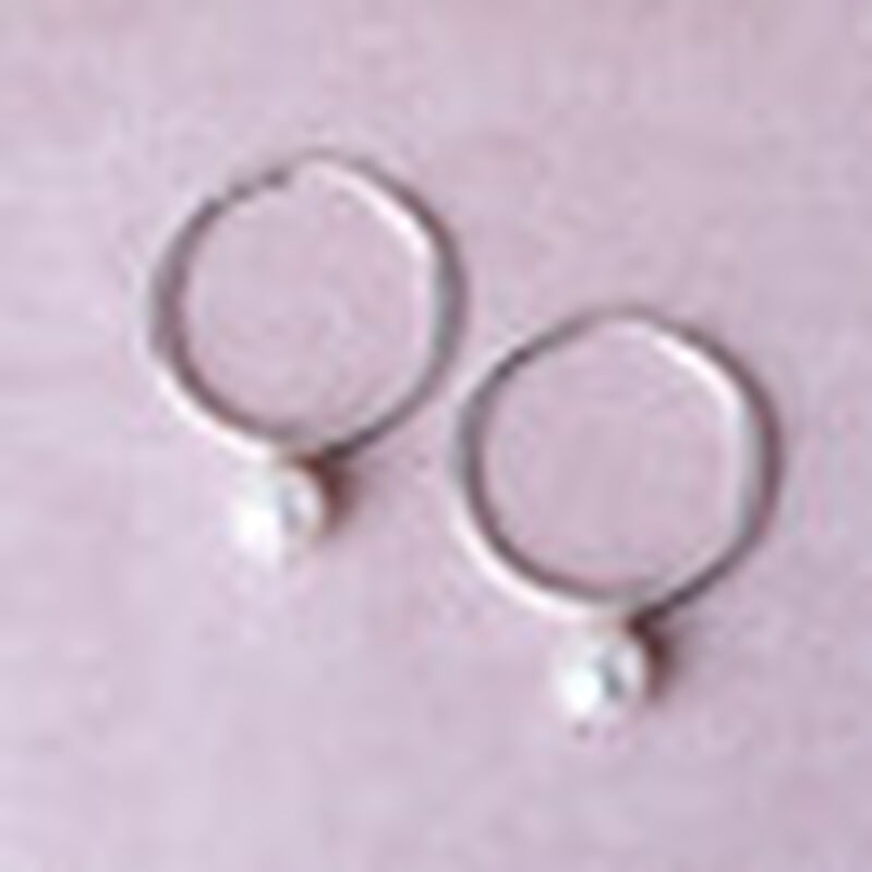 Arracadas de Plata con Perla image number null