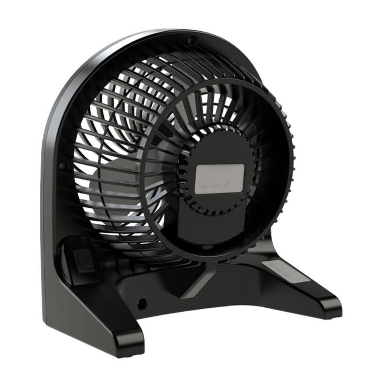 Ventilador De Escritorio O Piso Plastico Negro ... image number null