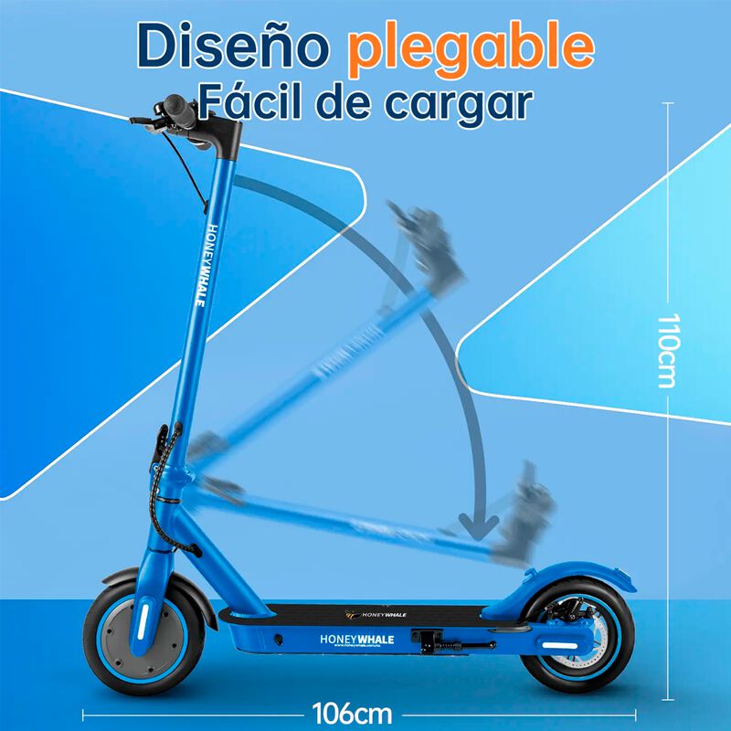 Scooter El&eacute;ctrico M2 Pro Honey Whale azul image number null