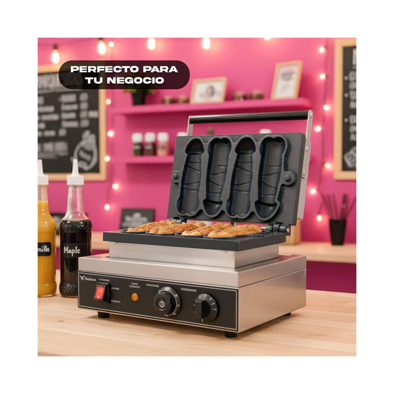 Wafflera Antiadherente El&eacute;ctrica Moldes Figuras... image number null