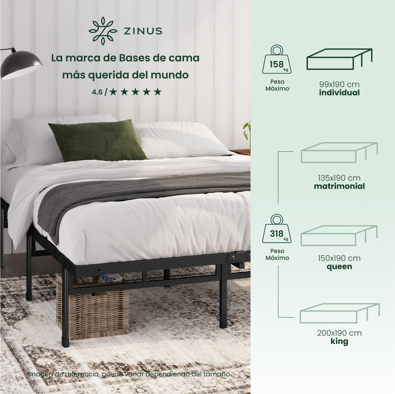 Zinus | Base De Cama Individual  Zinus Justin D... image number null
