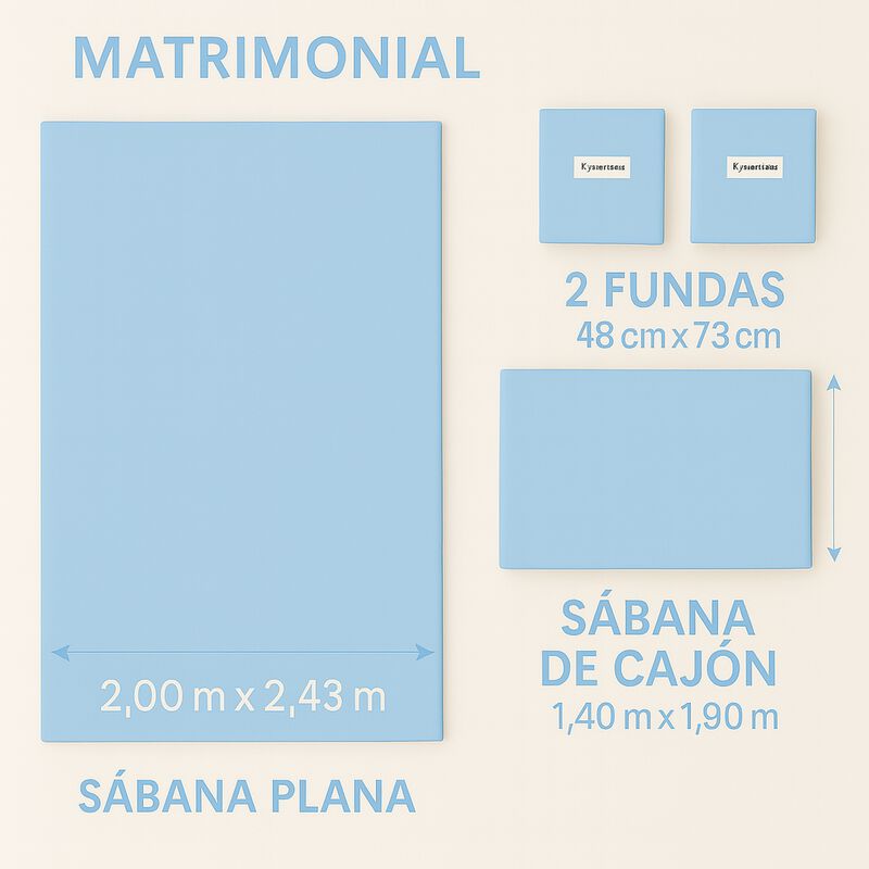 Juego de S&aacute;banas Tacto Algod&oacute;n Suaves y Durader... image number null