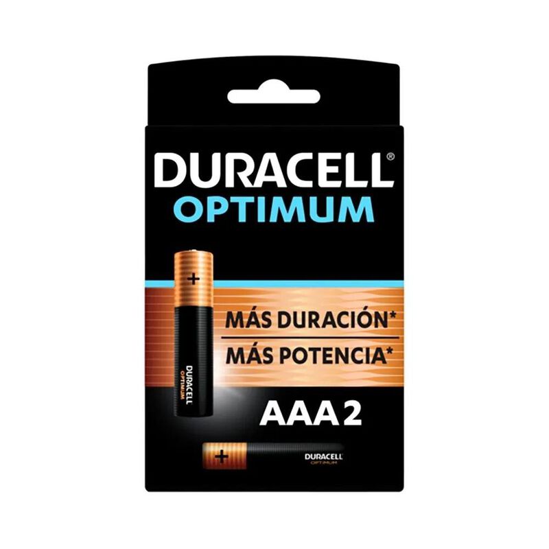 DURACELL ALCALINA AAA CON 2 UNIDADES OPTIMUM 1.... image number null