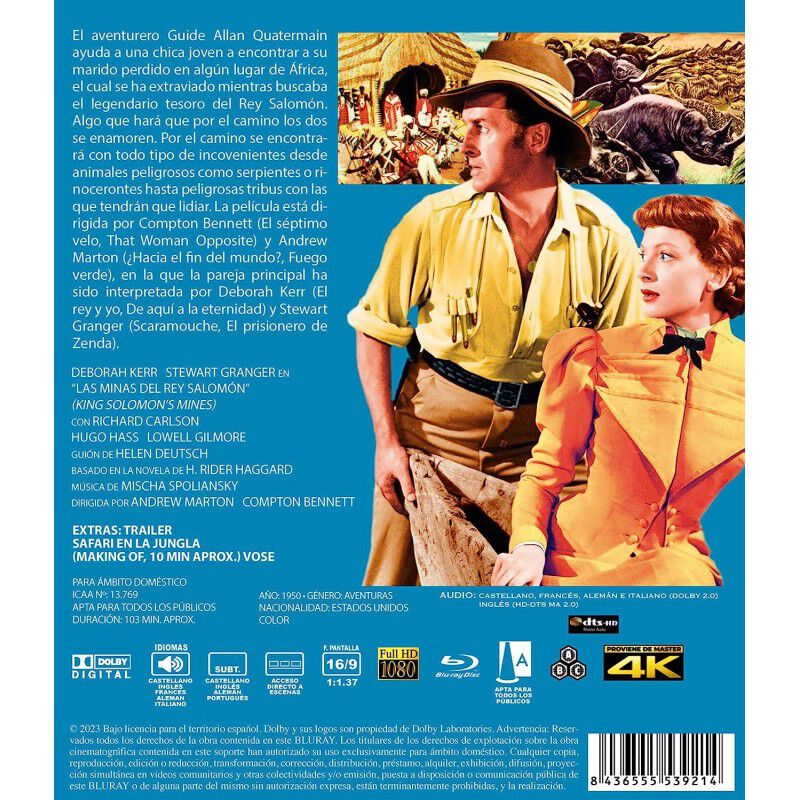 Las Minas Del Rey Salom&oacute;n [blu-ray] (1950) King... image number null