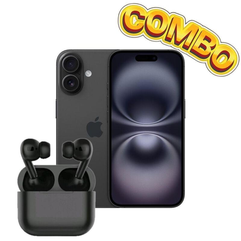 iPhone 16 128GB Negro + Aud&iacute;fonos image number null